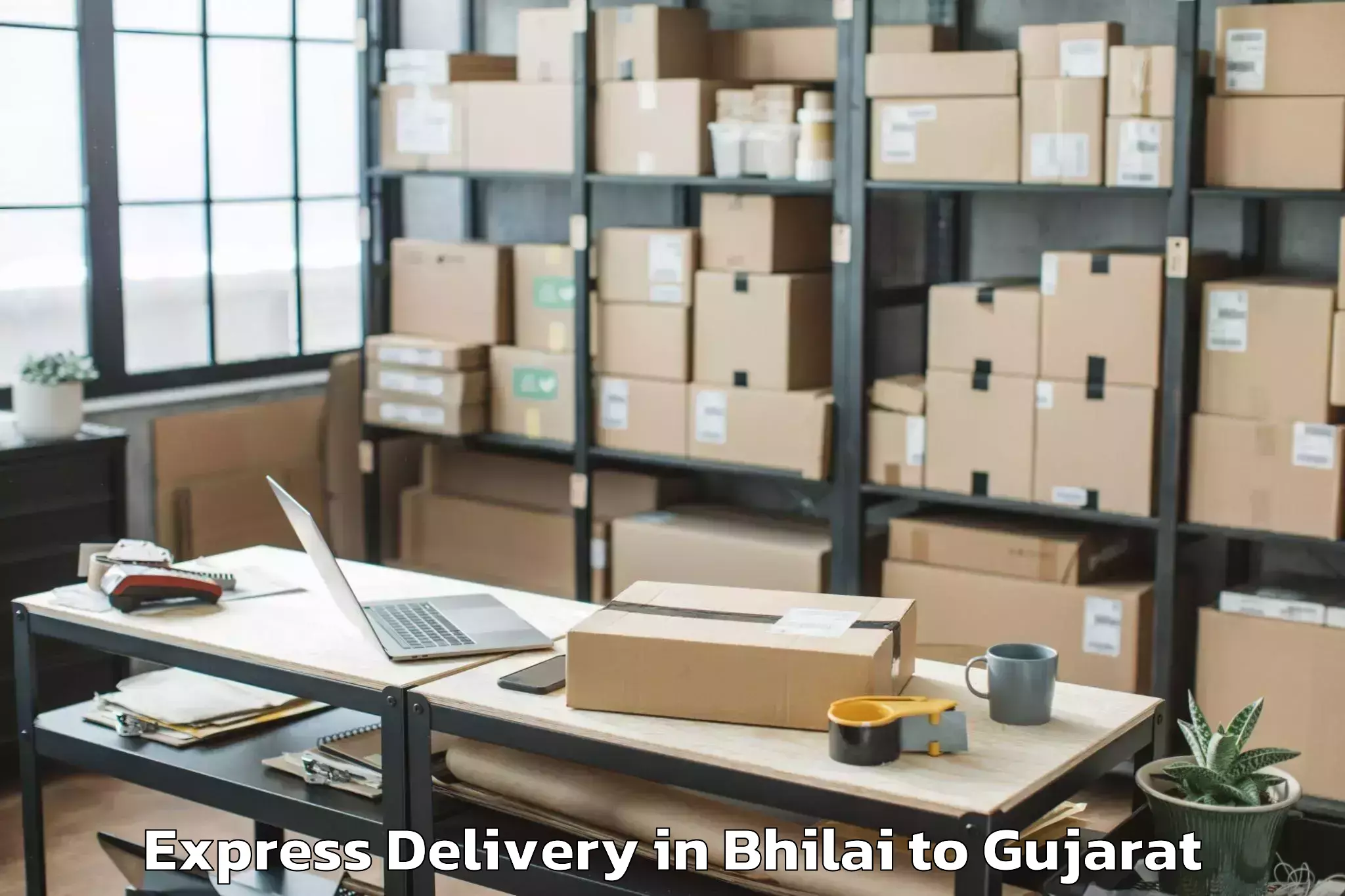 Hassle-Free Bhilai to Gandhinagar Express Delivery